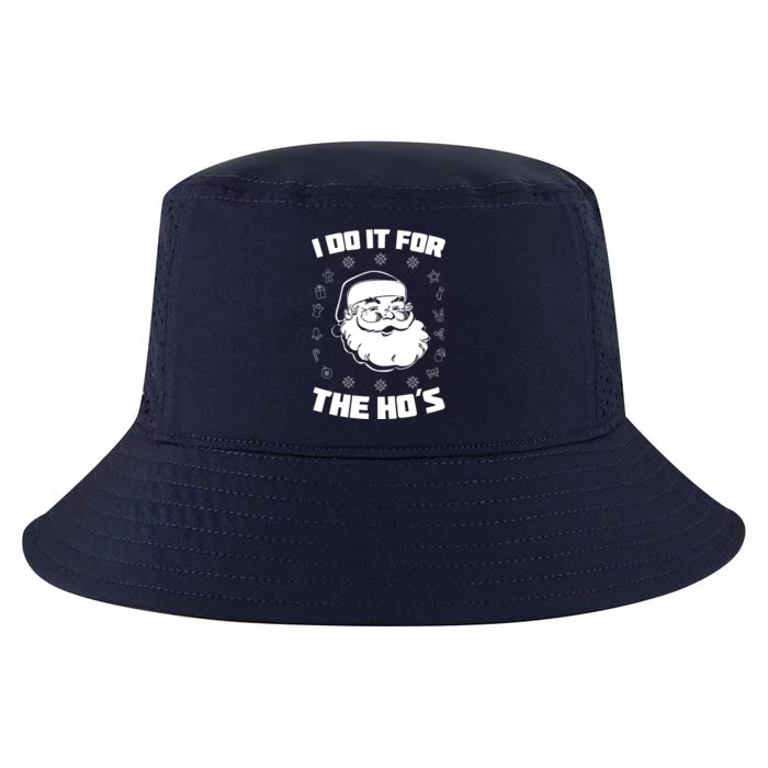 Santa I Do It For The Ho's Funny X-Mas Cool Comfort Performance Bucket Hat