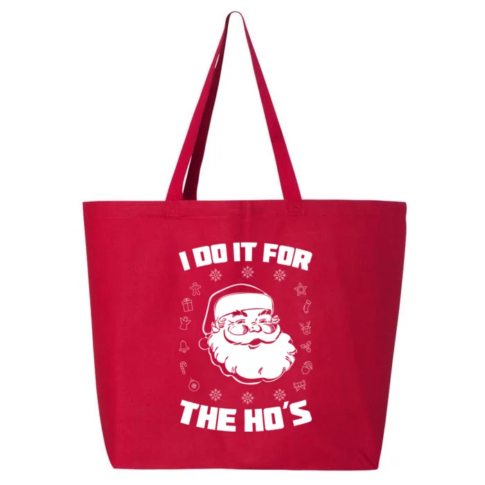 Santa I Do It For The Ho's Funny X-Mas 25L Jumbo Tote