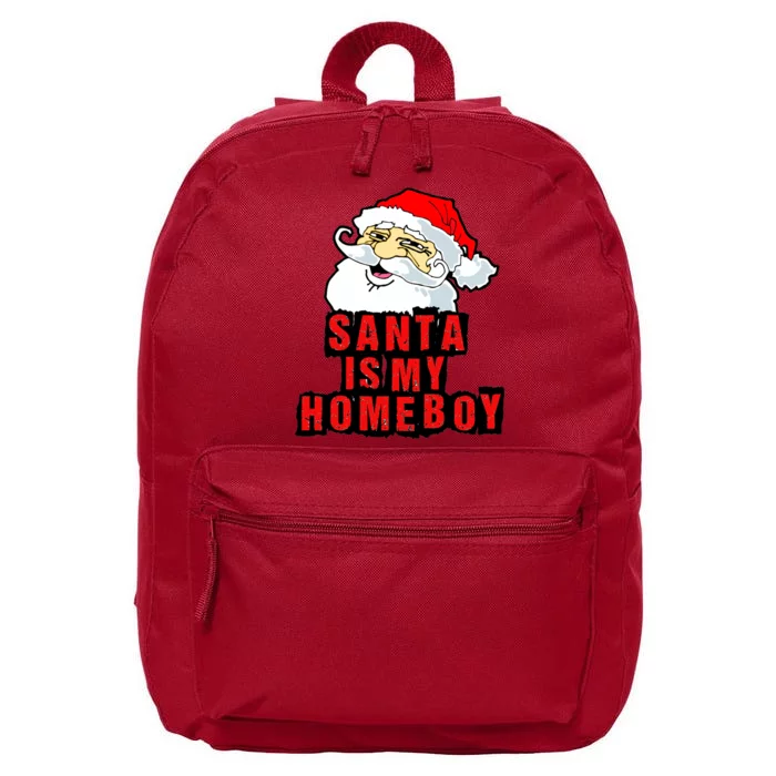 Santa Is My Homeboy 16 in Basic Backpack