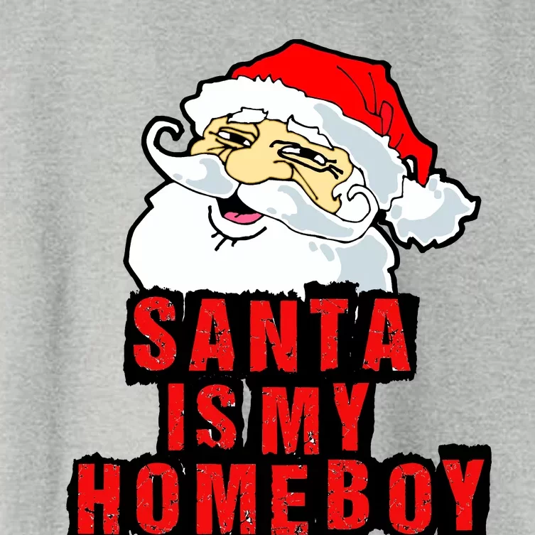 Santa Is My Homeboy Women's Crop Top Tee