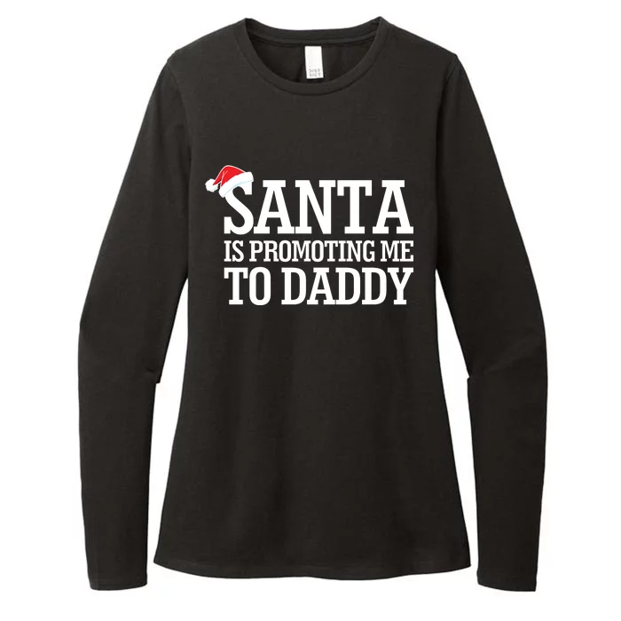 Santa Is Promoting Me To Daddy Womens CVC Long Sleeve Shirt