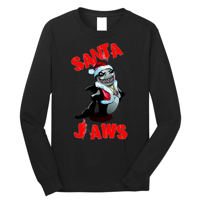 Santa Jaws Christmas Long Sleeve Shirt