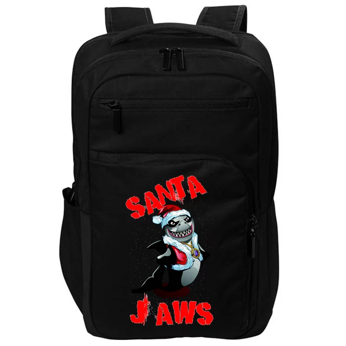 Santa Jaws Christmas Impact Tech Backpack