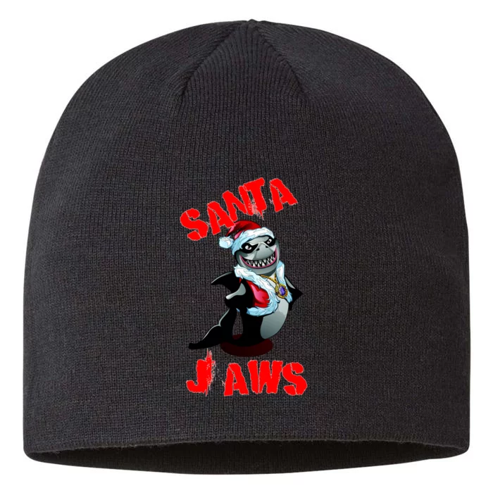 Santa Jaws Christmas 8 1/2in Sustainable Knit Beanie