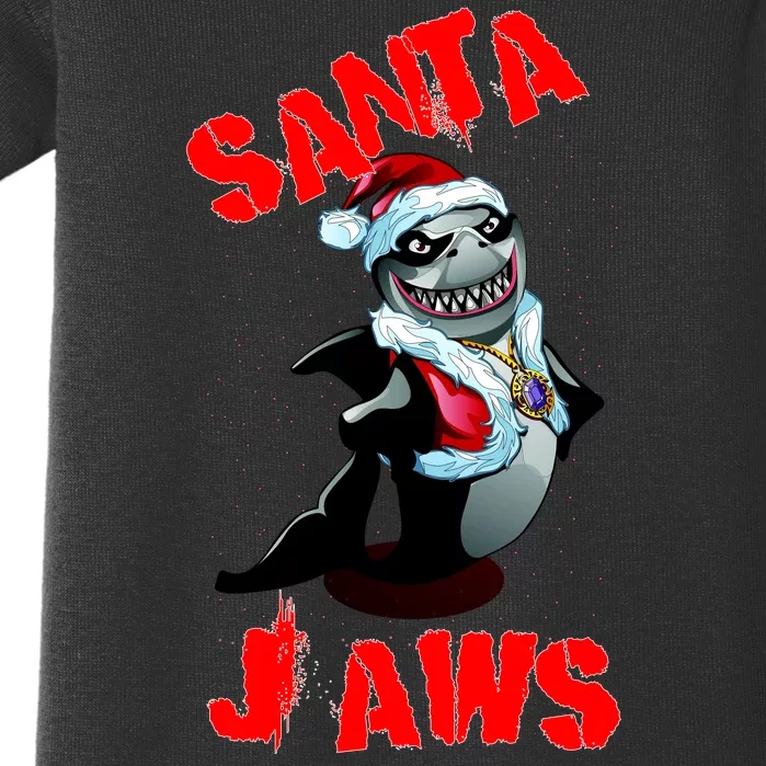 Santa Jaws Christmas Baby Bodysuit