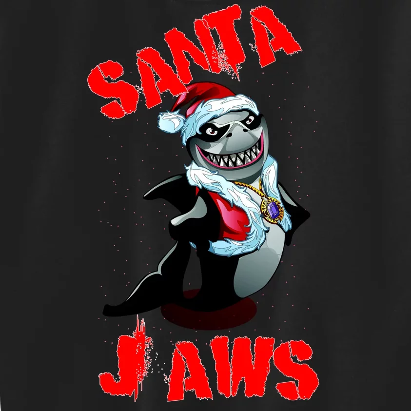 Santa Jaws Christmas Kids Sweatshirt