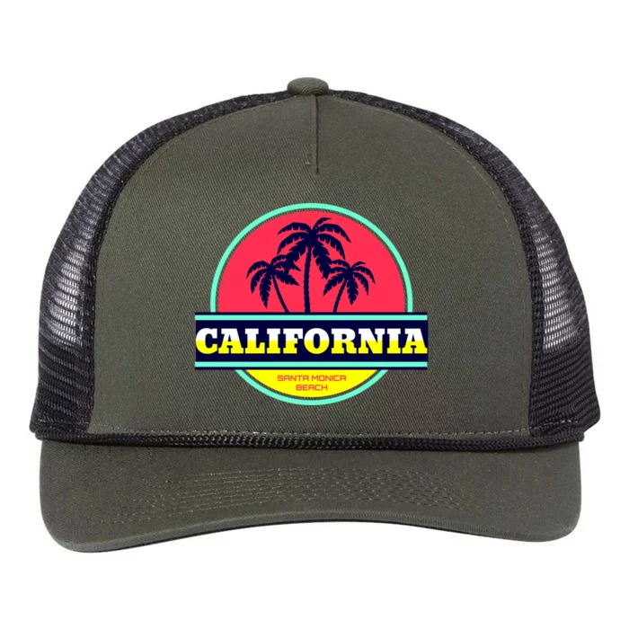 Santa Monica Beach Retro Rope Trucker Hat Cap