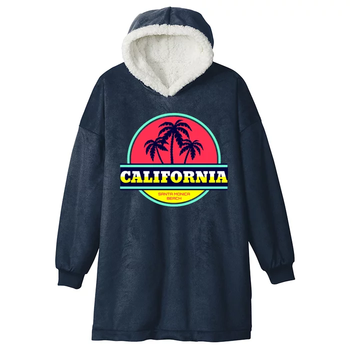 Santa Monica Beach Hooded Wearable Blanket