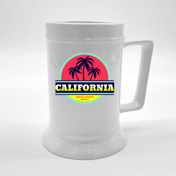 Santa Monica Beach Front & Back Beer Stein