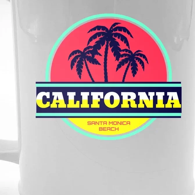 Santa Monica Beach Front & Back Beer Stein