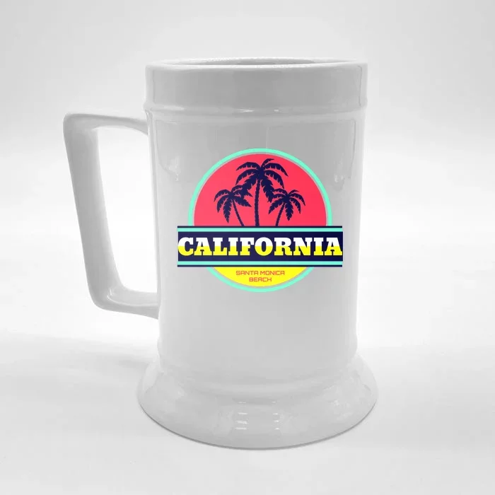 Santa Monica Beach Front & Back Beer Stein