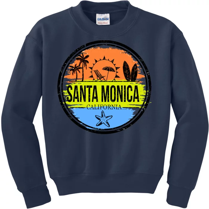 Santa Monica California Kids Sweatshirt