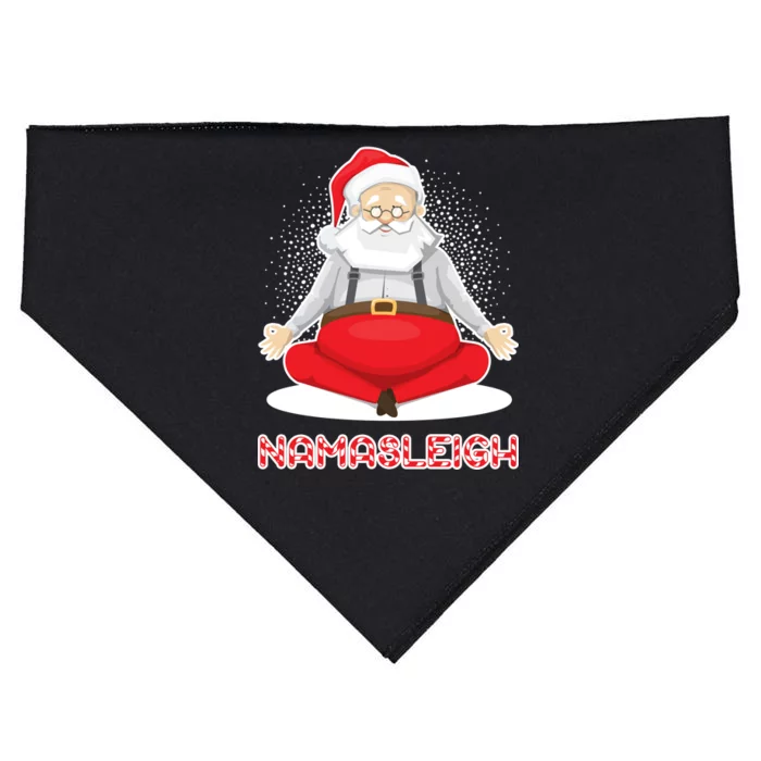 Santa Namasleigh USA-Made Doggie Bandana