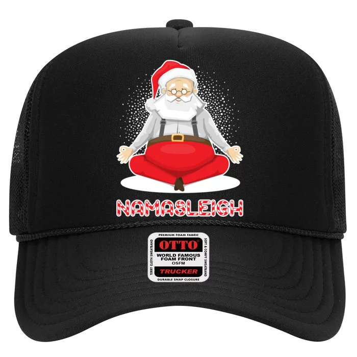 Santa Namasleigh High Crown Mesh Trucker Hat