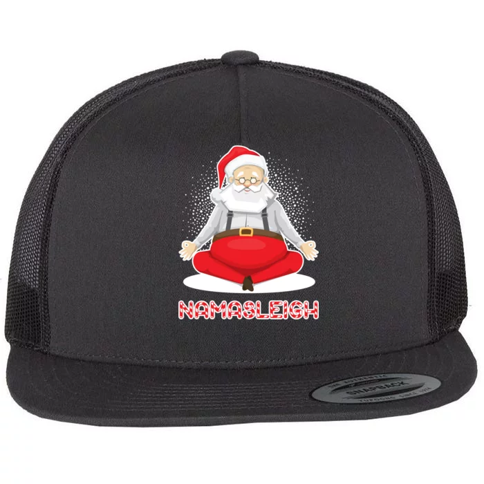 Santa Namasleigh Flat Bill Trucker Hat