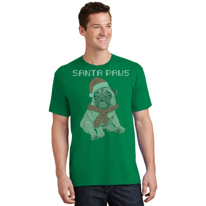 Santa Paws Pug T-Shirt