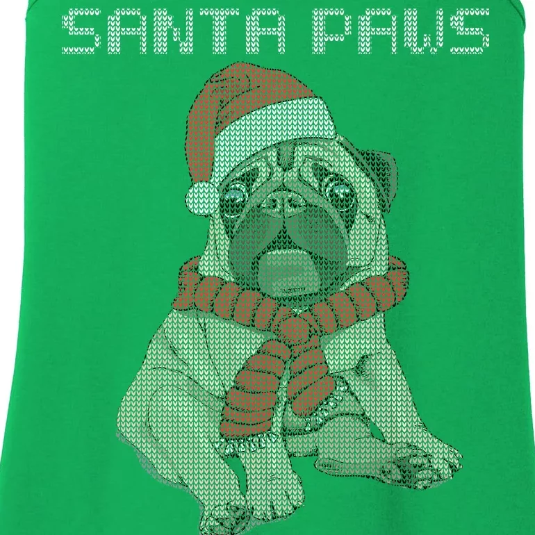 Santa Paws Pug Ladies Essential Tank