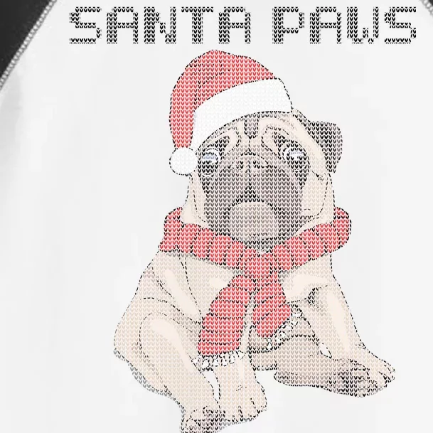 Santa Paws Pug Toddler Fine Jersey T-Shirt