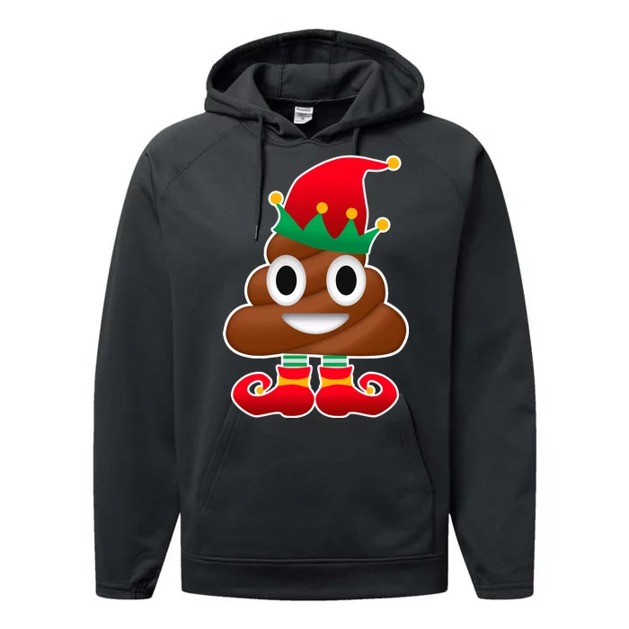 Santa Poop Emoji Christmas Performance Fleece Hoodie