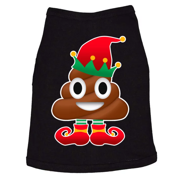 Santa Poop Emoji Christmas Doggie Tank