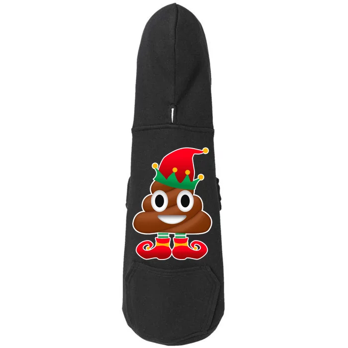 Santa Poop Emoji Christmas Doggie 3-End Fleece Hoodie