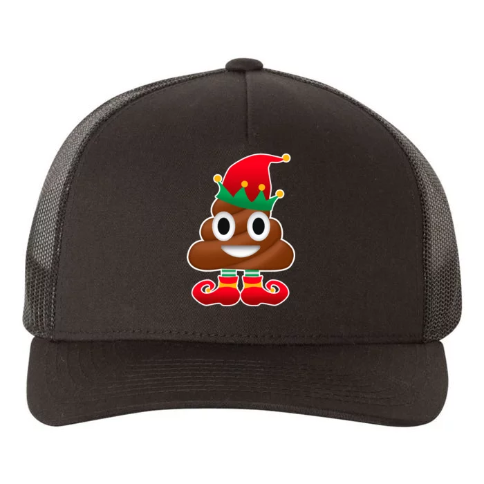 Santa Poop Emoji Christmas Yupoong Adult 5-Panel Trucker Hat