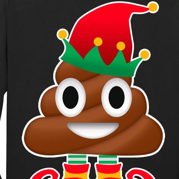 Santa Poop Emoji Christmas Tall Long Sleeve T-Shirt