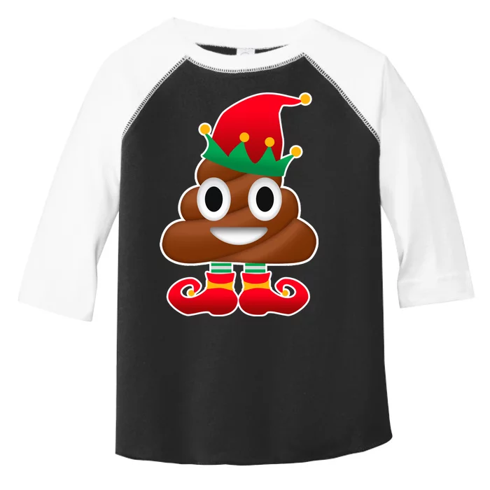 Santa Poop Emoji Christmas Toddler Fine Jersey T-Shirt