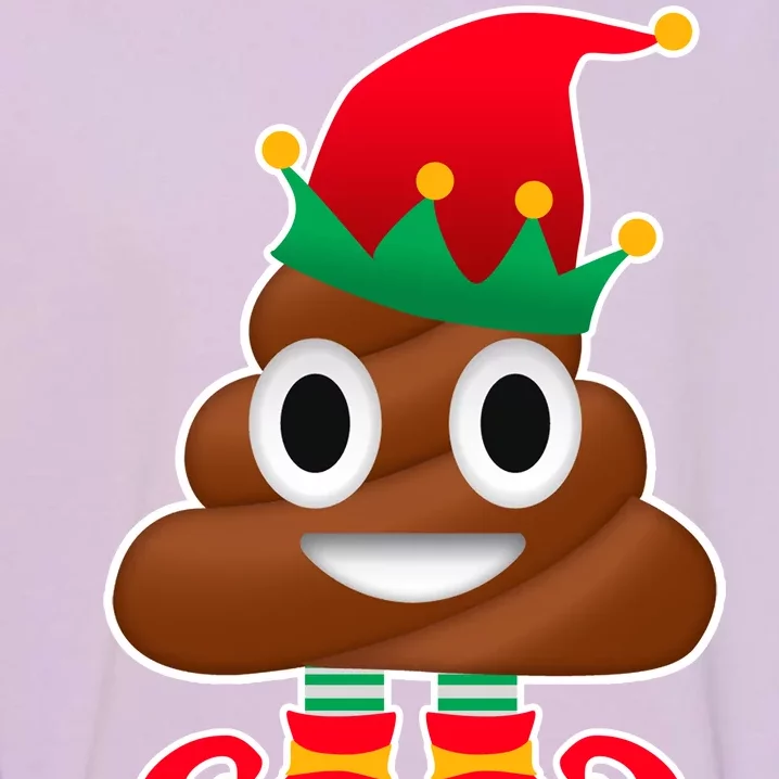 Santa Poop Emoji Christmas Garment-Dyed Sweatshirt