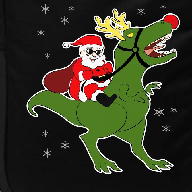 Santa Riding T-Rex Impact Tech Backpack