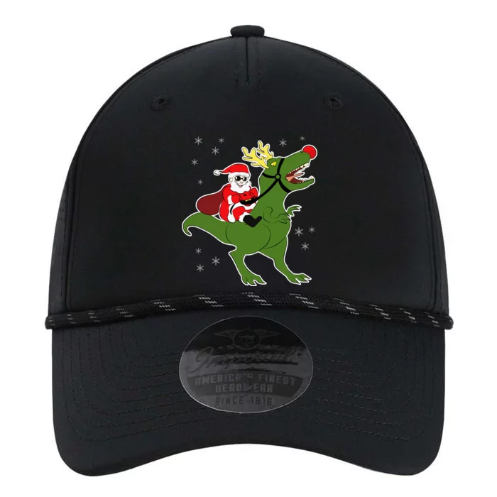 Santa Riding T-Rex Performance The Dyno Cap