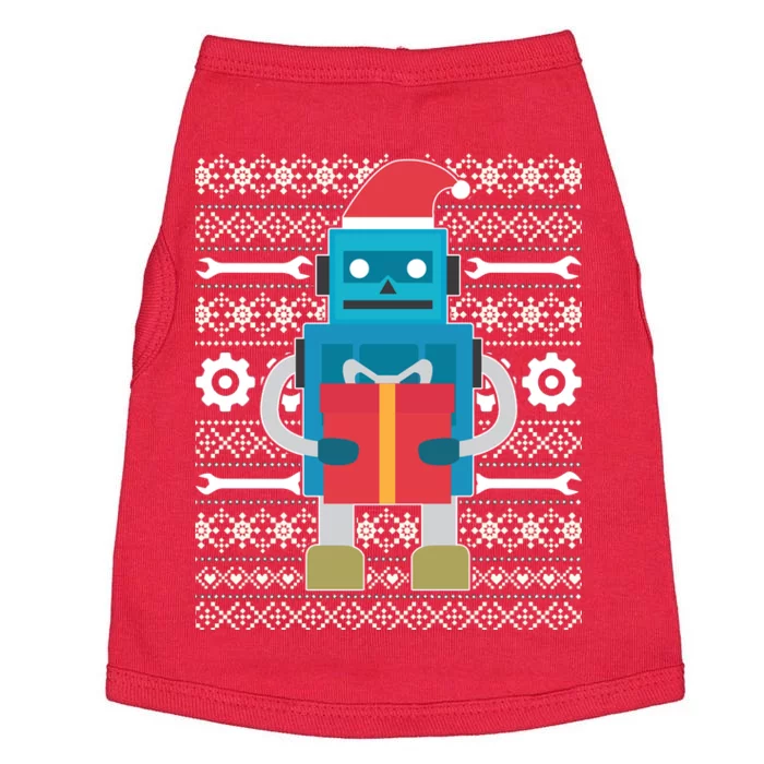 Santa Robot Ugly Christmas Doggie Tank