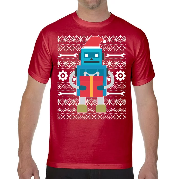 Santa Robot Ugly Christmas Comfort Colors T-Shirt