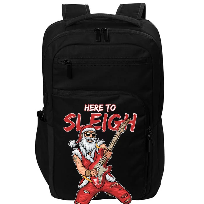 Santa Rocks Here To Sleigh Impact Tech Backpack