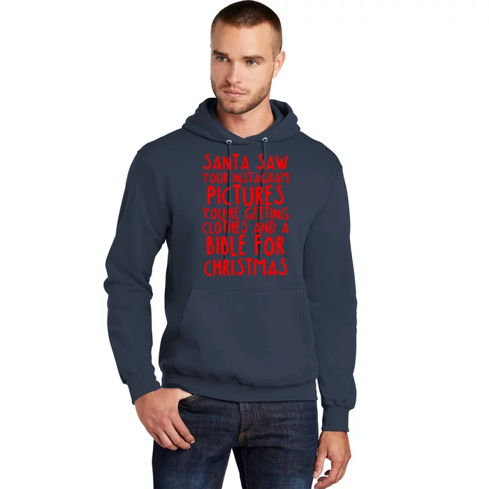 Santa Saw Your Instagram Pictures Hoodie