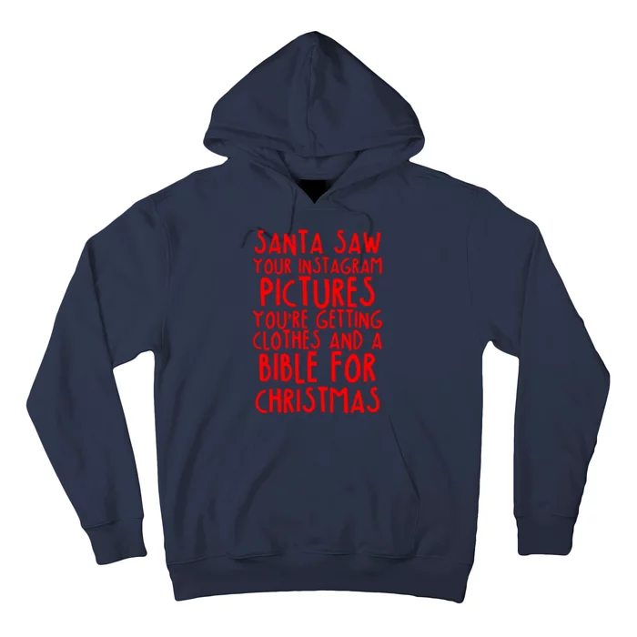 Santa Saw Your Instagram Pictures Hoodie