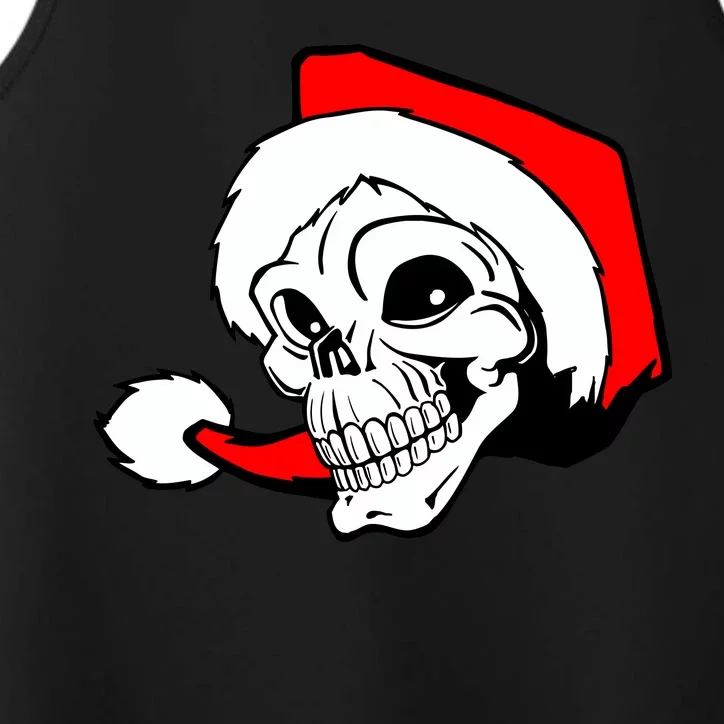 Santa Skull Performance Tank