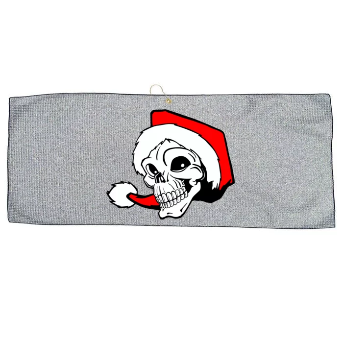 Santa Skull Large Microfiber Waffle Golf Towel