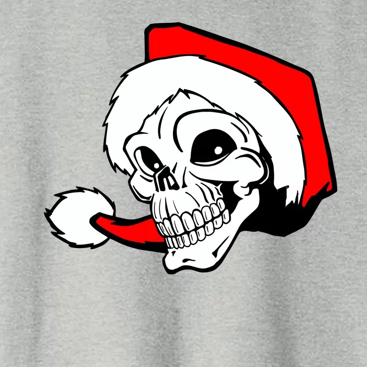 Santa Skull Women's Crop Top Tee