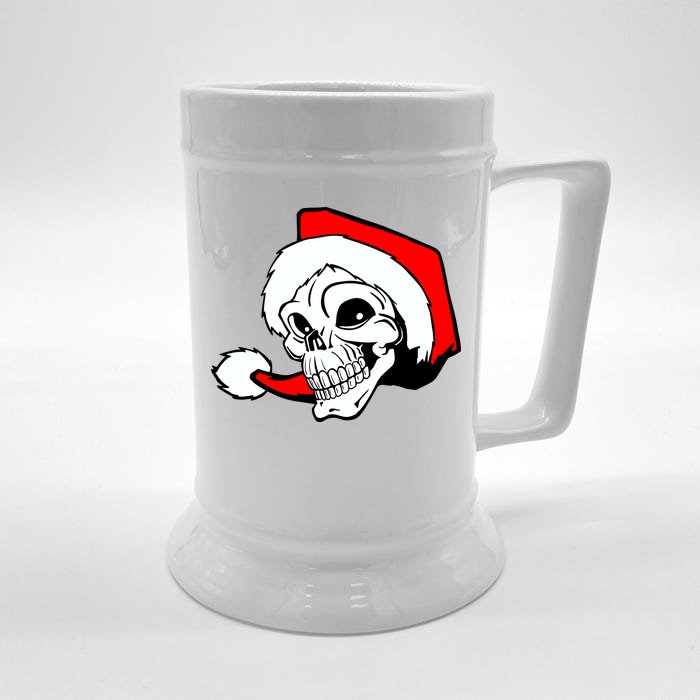 Santa Skull Front & Back Beer Stein