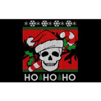 Santa Skull Candy Cane Ugly Christmas Sweater Bumper Sticker