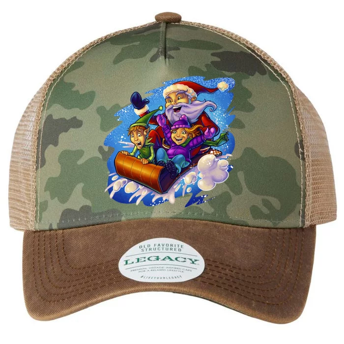 Santa Sleigh Legacy Tie Dye Trucker Hat