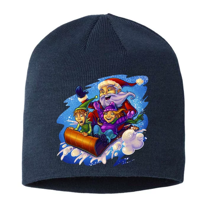 Santa Sleigh 8 1/2in Sustainable Knit Beanie