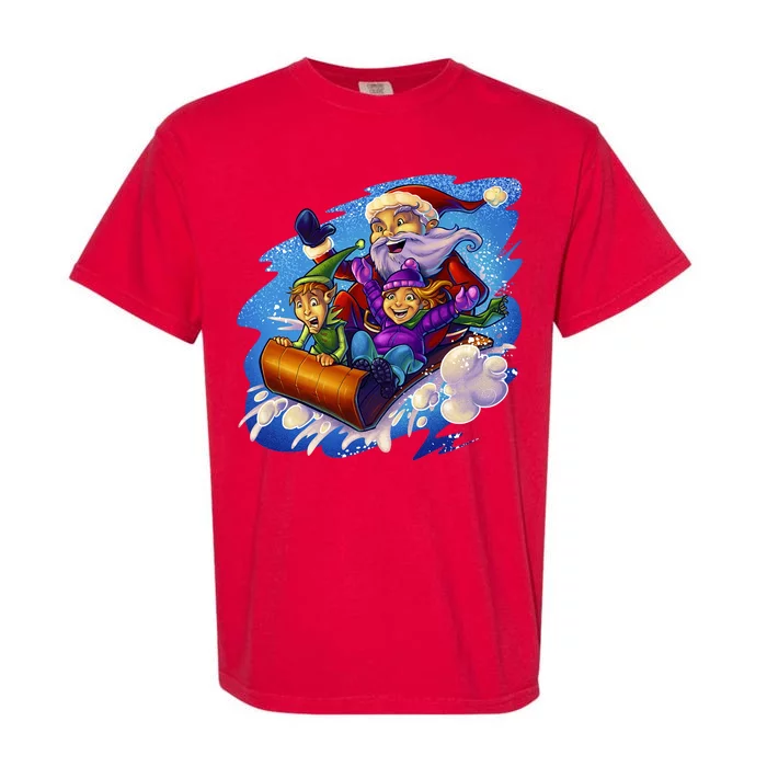 Santa Sleigh Garment-Dyed Heavyweight T-Shirt