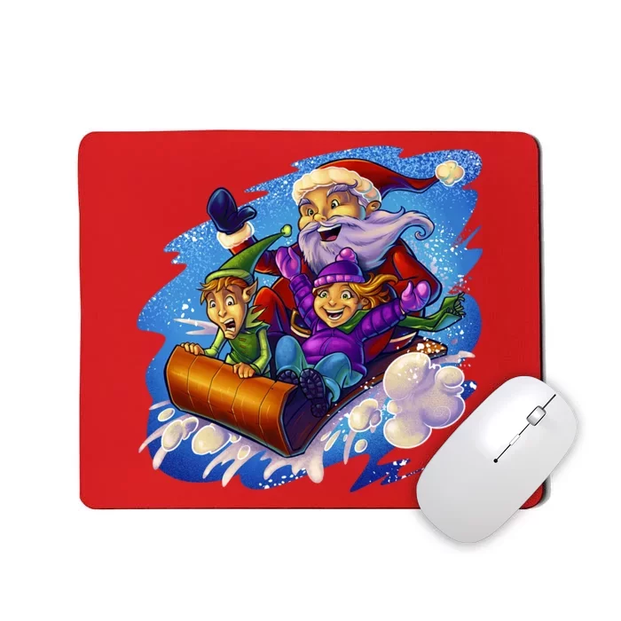 Santa Sleigh Mousepad