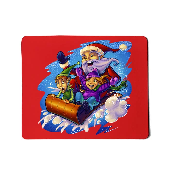 Santa Sleigh Mousepad