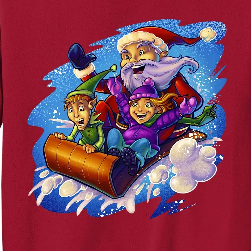 Santa Sleigh Tall Sweatshirt