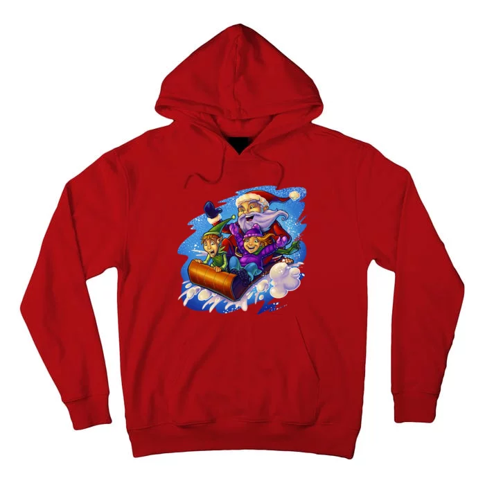 Santa Sleigh Tall Hoodie