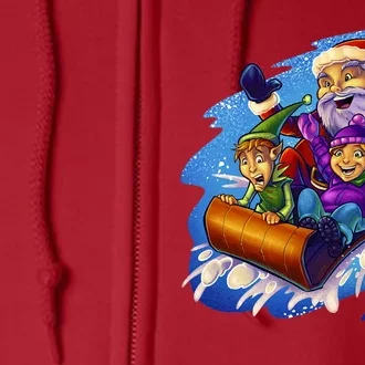 Santa Sleigh Full Zip Hoodie