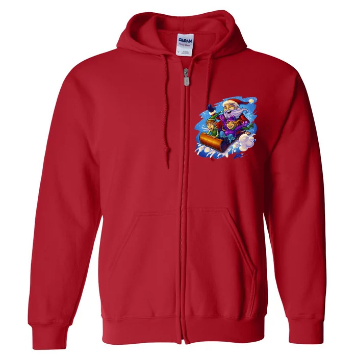 Santa Sleigh Full Zip Hoodie